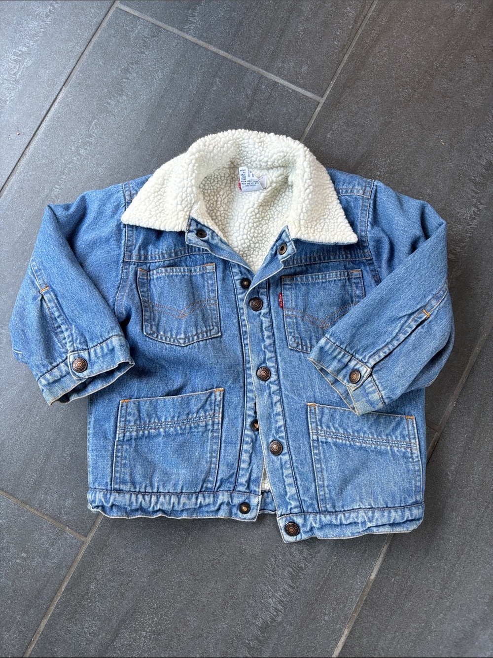 Levi’s kids Sherpa lined denim jacket